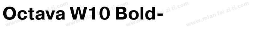 Octava W10 Bold字体转换